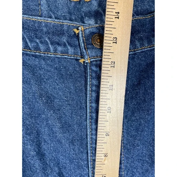 Vintage Levi's Jeans 505 Orange Tab Dark Wash Blue 42x32 Made In USA